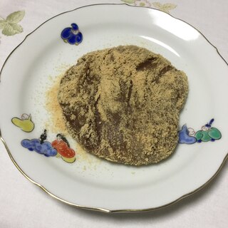 ココアでチョコお餅のきな粉かけ